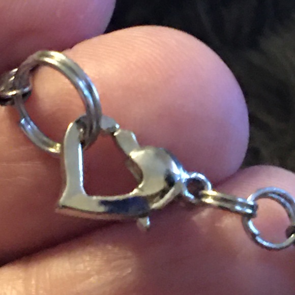 Glass bead accent silver snake chain necklace - Picture 9 of 9